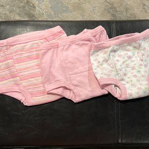 NWOT Gerber Classic Potty training underwear pants Hearts Solids Stripes 3t